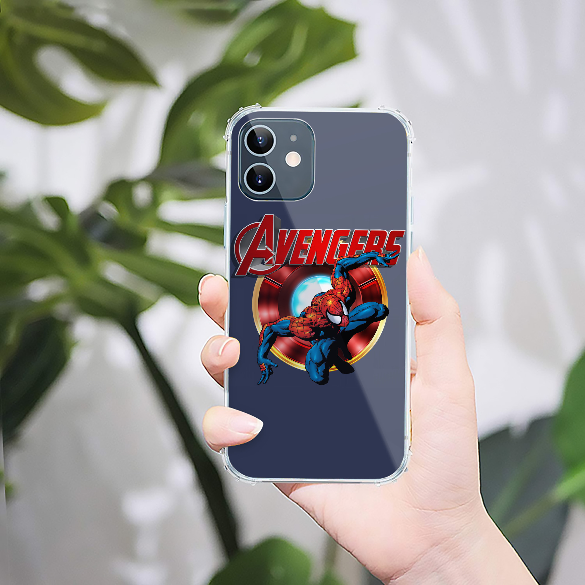 （画像用） Spider Man スパイダーマン 【iPhone 12シリーズ対応】透明スマホケース（クリアソフトケース）